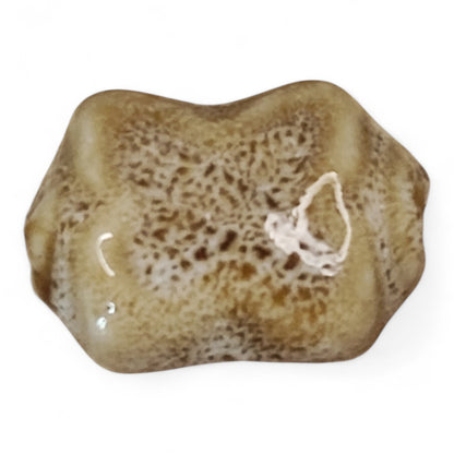 x1 Perle en Porcelaine Artisanale – Forme X – 17 à 18 mm