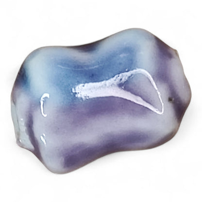 x1 Perle en Porcelaine Artisanale – Forme X – 17 à 18 mm