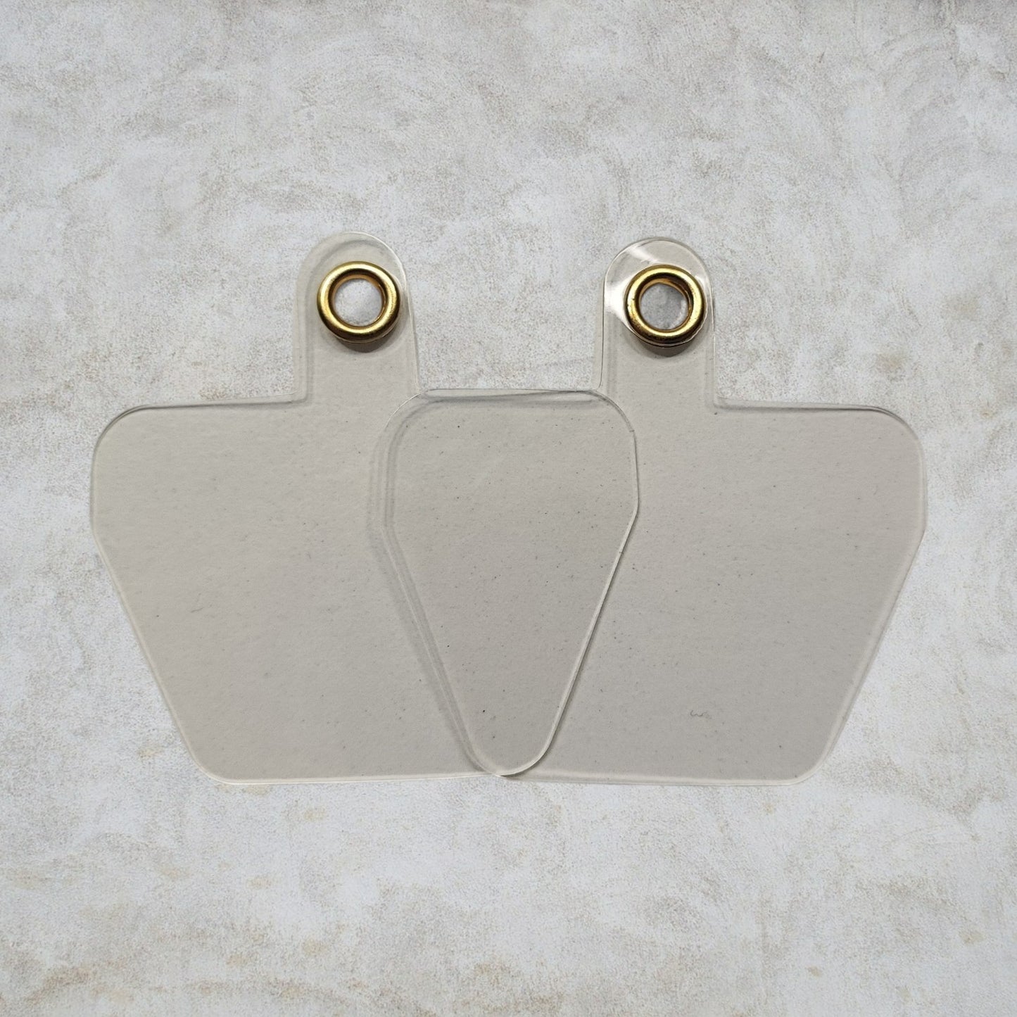 x2 Patch Plastique avec Anneau – Support de Lanière ou Bijou de Téléphone