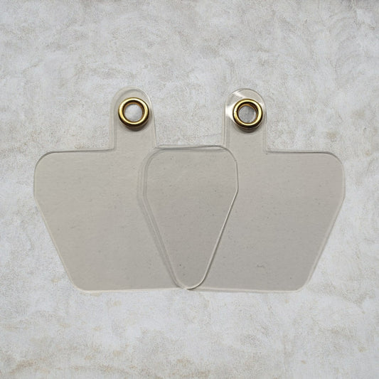 x2 Patch Plastique avec Anneau – Support de Lanière ou Bijou de Téléphone
