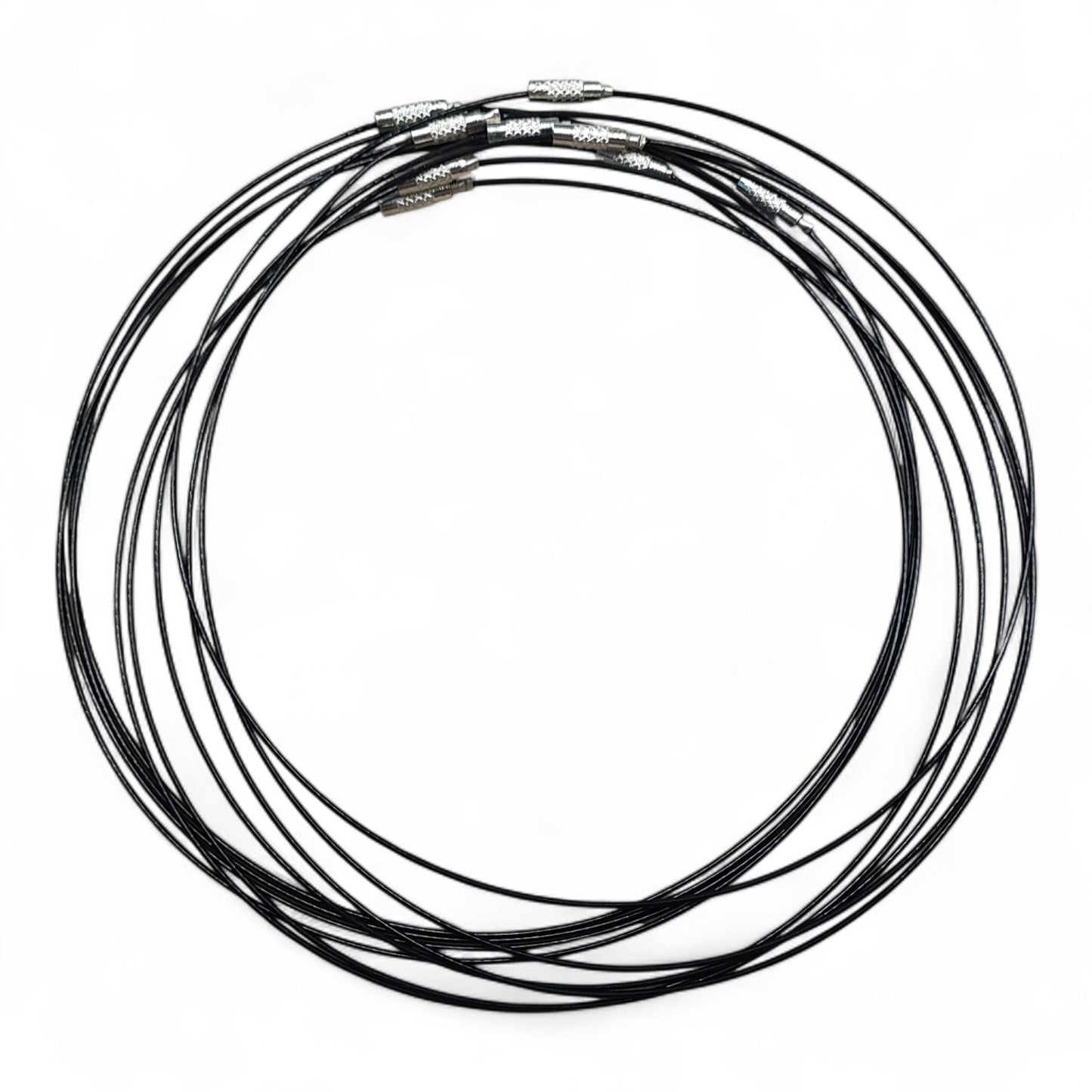 Collier Tour de Cou en Fil d’Acier Gainé – 43 à 45 cm