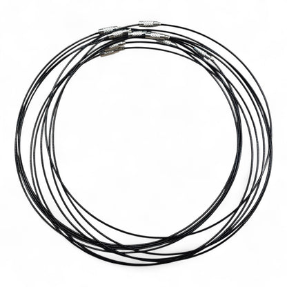 Collier Tour de Cou en Fil d’Acier Gainé – 43 à 45 cm
