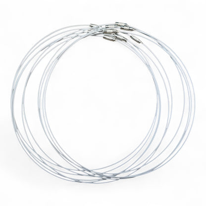 Collier Tour de Cou en Fil d’Acier Gainé – 43 à 45 cm