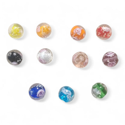 x1 Perle Lampwork – Fait Main – Rondes 9-10 mm