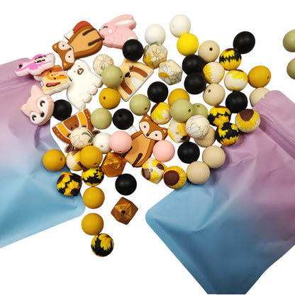 Sachets Mystères de Perles en Silicone – Spécial Porte-clés, Stylos et Stylets