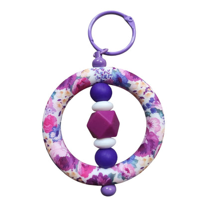 Kit Porte-Clés – Perles en silicone et tige colorée – Les Sharlyzettes