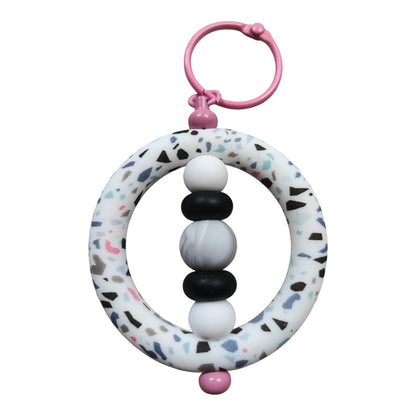 Kit Porte-Clés – Perles en silicone et tige colorée – Les Sharlyzettes