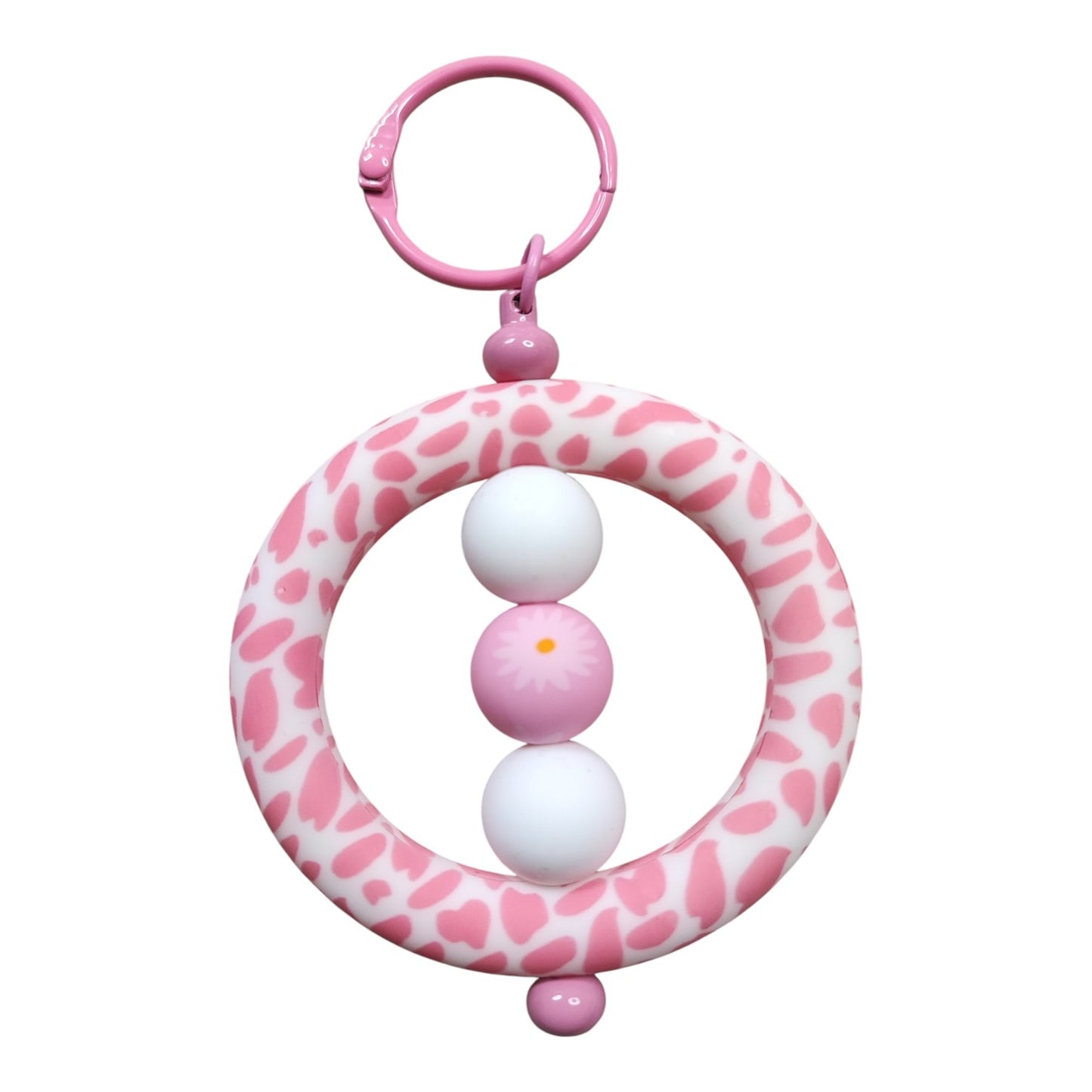 Kit Porte-Clés – Perles en silicone et tige colorée – Les Sharlyzettes