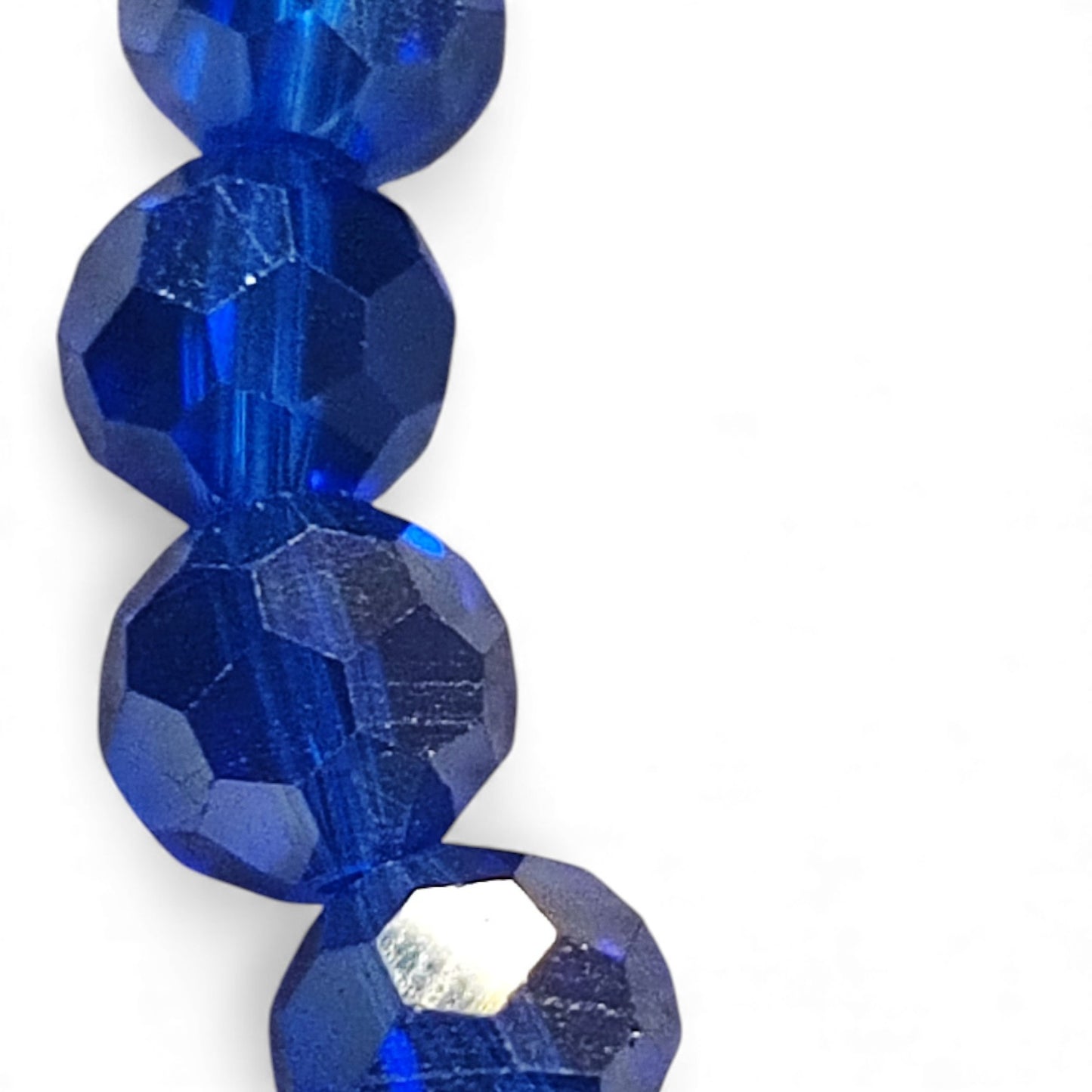 x1 Fil de Perles en Verre Plaquées AB – 6x5 mm – Ronde à Facettes