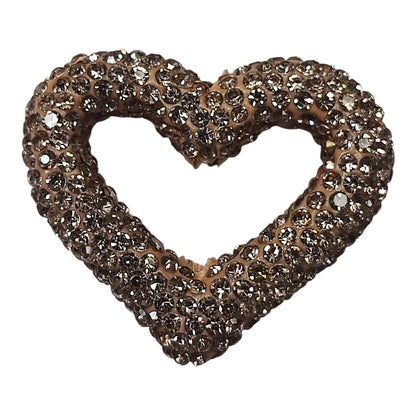 x1 Perle Cœur Strass en Pâte Polymère – Pour Stylos, Téléphone et Bijoux