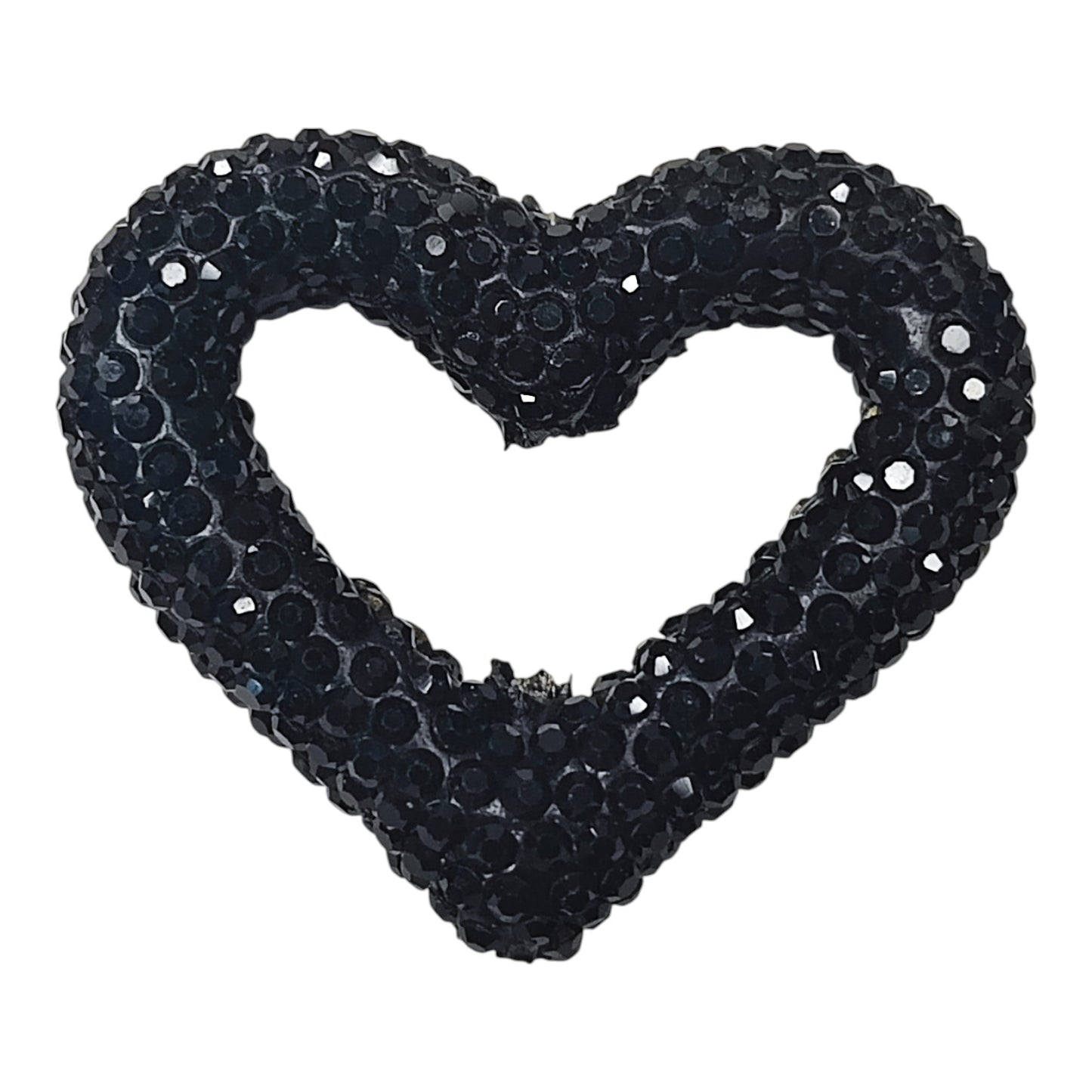 x1 Perle Cœur Strass en Pâte Polymère – Pour Stylos, Téléphone et Bijoux