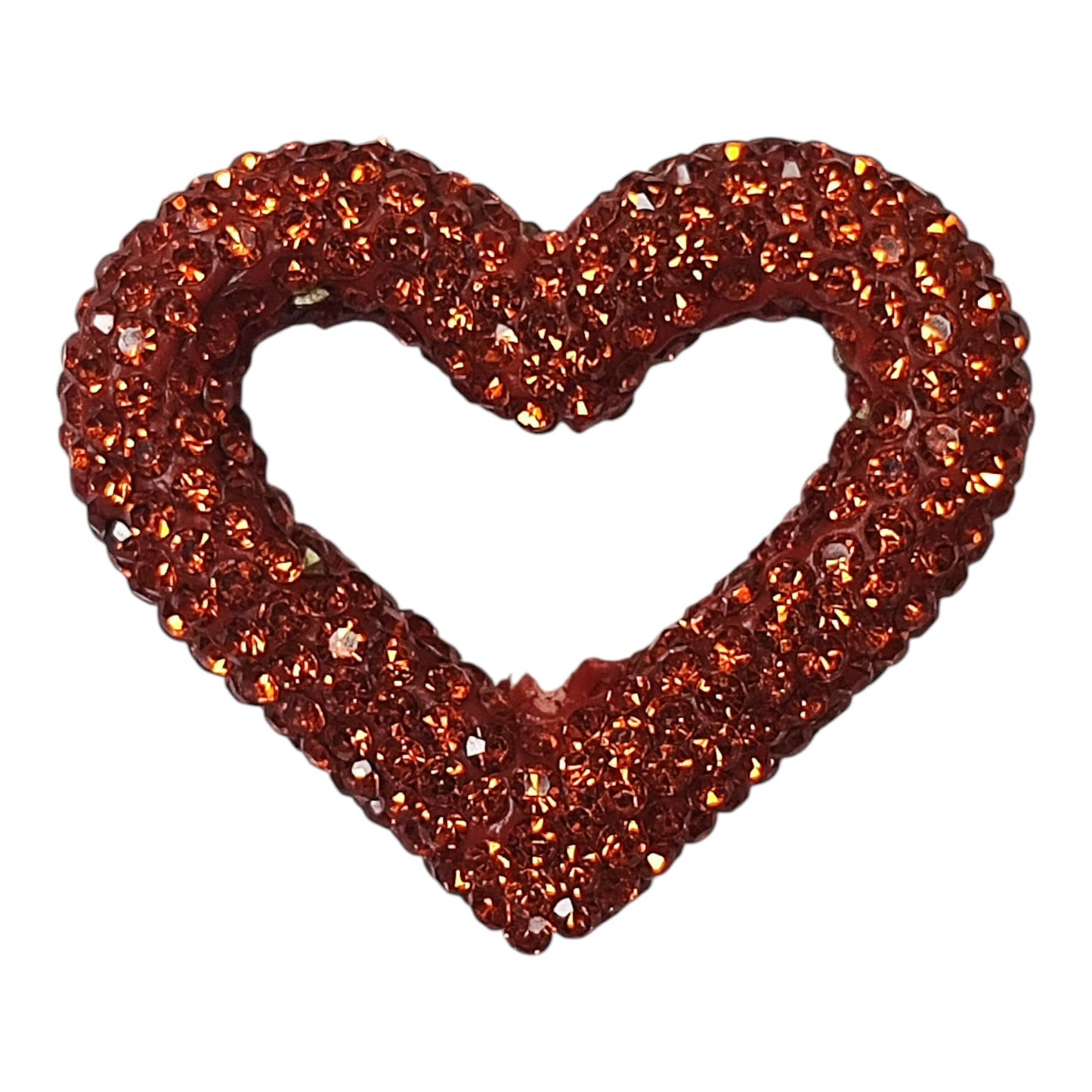 x1 Perle Cœur Strass en Pâte Polymère – Pour Stylos, Téléphone et Bijoux