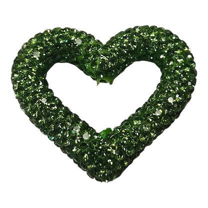 x1 Perle Cœur Strass en Pâte Polymère – Pour Stylos, Téléphone et Bijoux