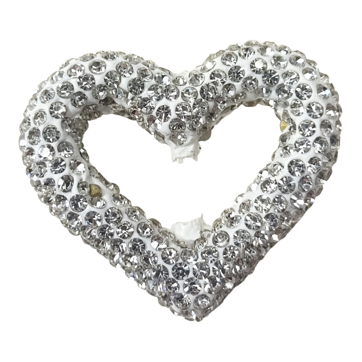 x1 Perle Cœur Strass en Pâte Polymère – Pour Stylos, Téléphone et Bijoux