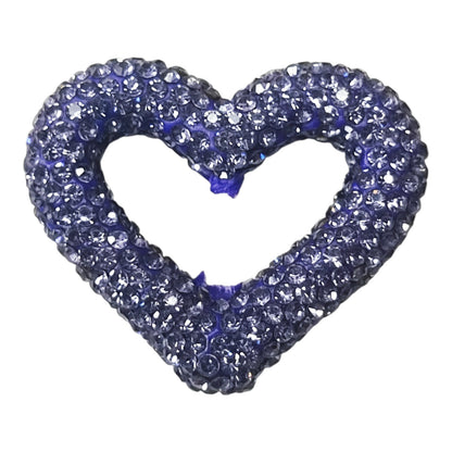 x1 Perle Cœur Strass en Pâte Polymère – Pour Stylos, Téléphone et Bijoux