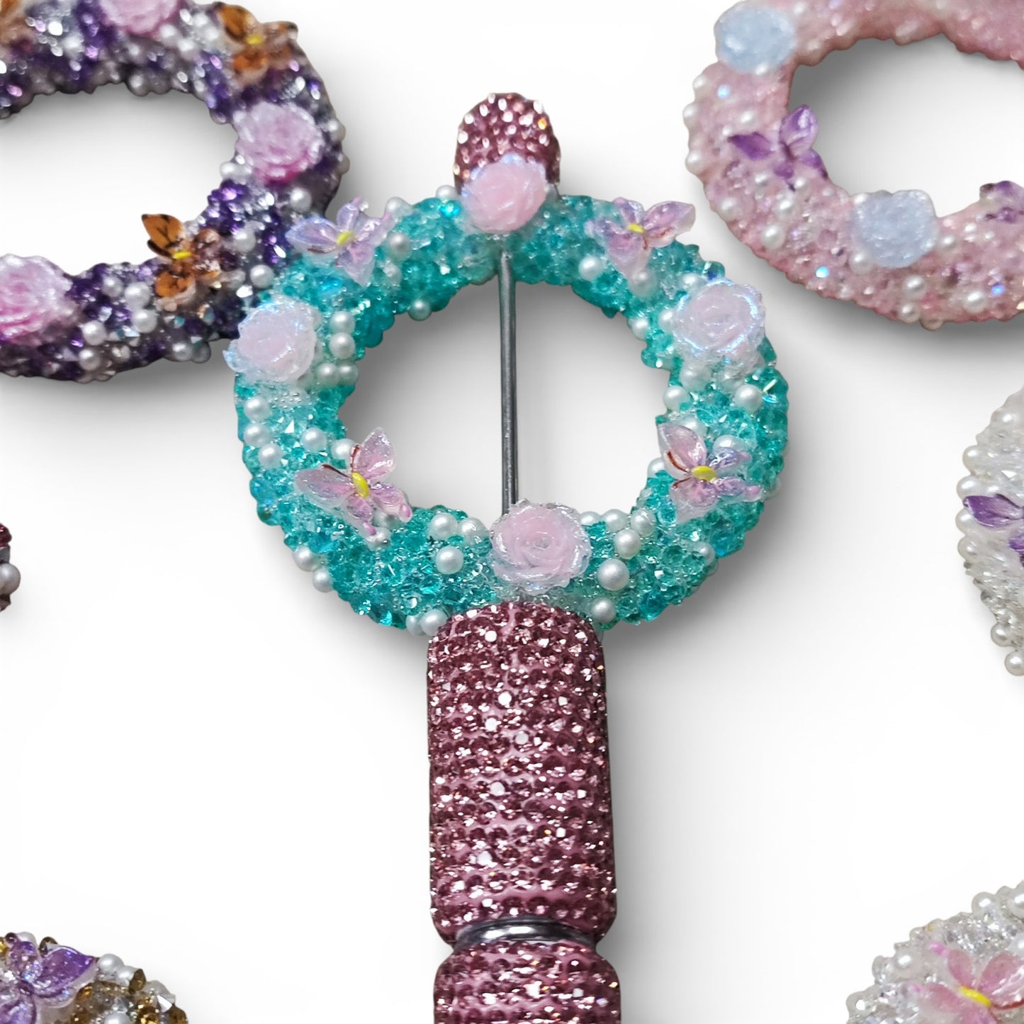 x1 Perle strass décorative – Spécial stylos à tige – Modèles et tailles au choix