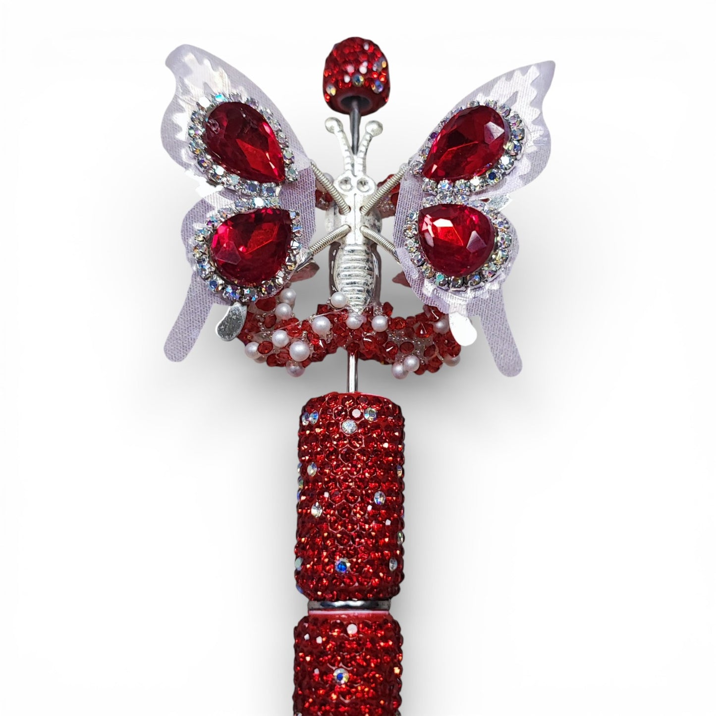 x1 Perle strass décorative – Spécial stylos à tige – Modèles et tailles au choix