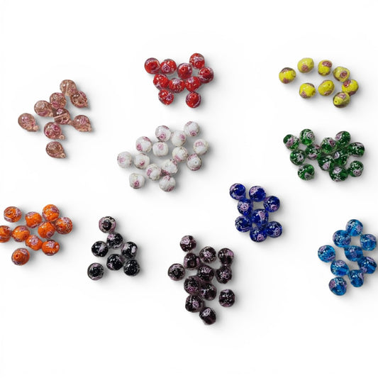 x1 Perle Lampwork – Fait Main – Lumineuses – Rondes 12 mm