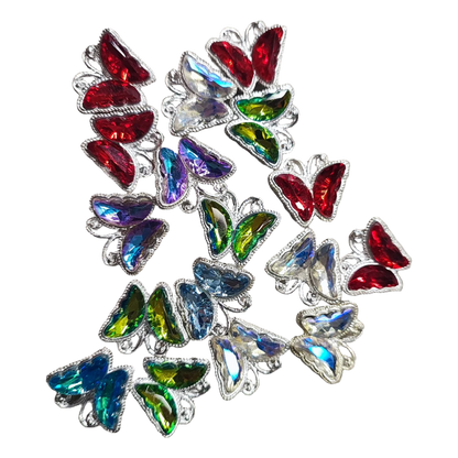 Perle papillon avec cabochon – Spéciale tige – 3 finitions