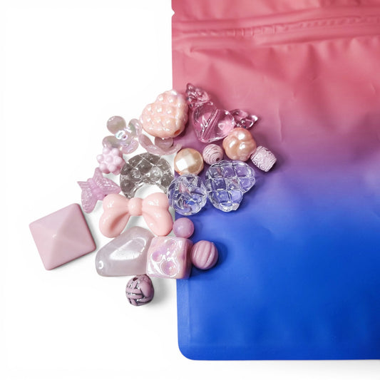 Sachets de Perles en Acrylique – Spécial Porte-clés, Bijoux de portables ou de sacs