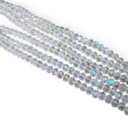 x1 Fil de perles facettées – 6 x 5 mm – 38 couleurs au choix