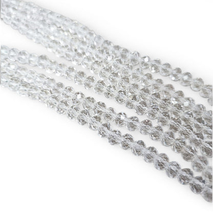 x1 Fil de perles facettées – 6 x 5 mm – 38 couleurs au choix