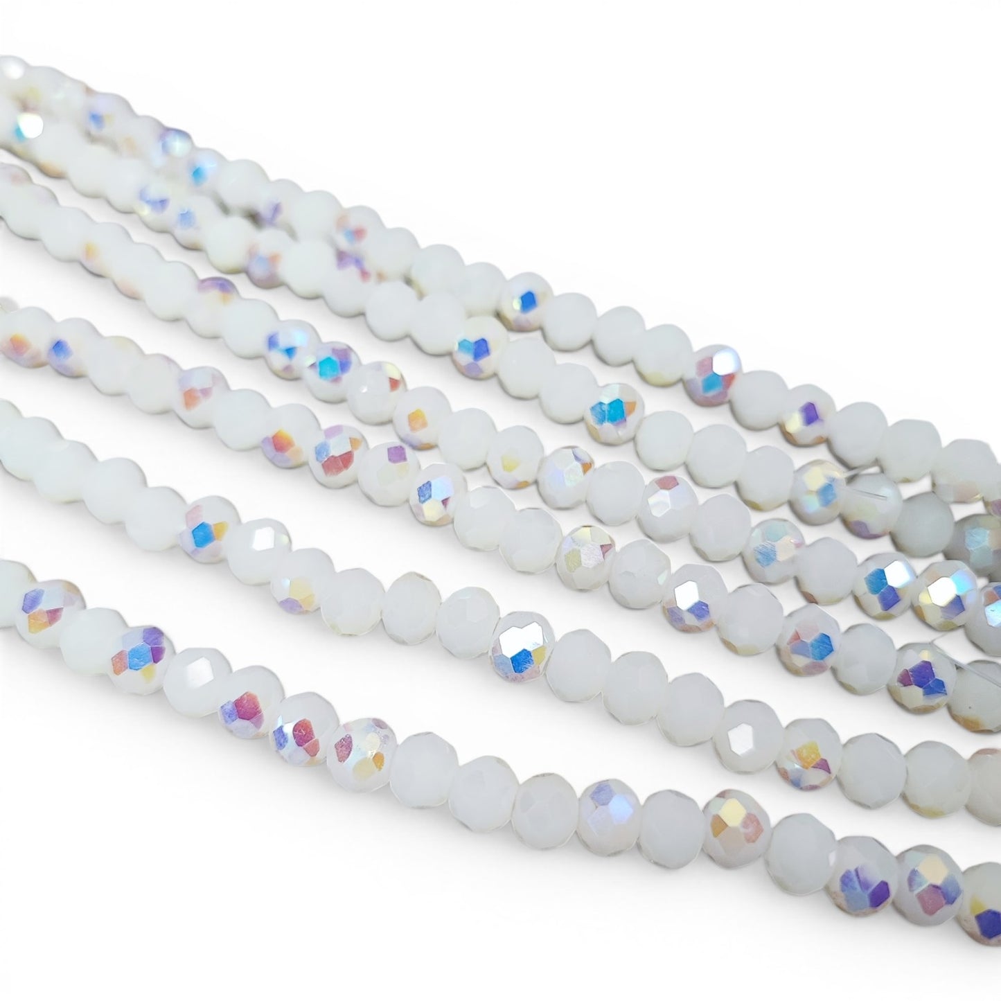 x1 Fil de perles facettées – 6 x 5 mm – 38 couleurs au choix