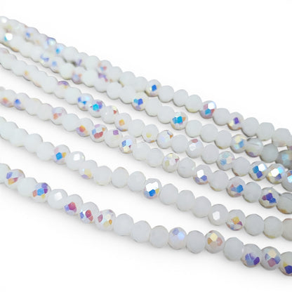 x1 Fil de perles facettées – 6 x 5 mm – 38 couleurs au choix
