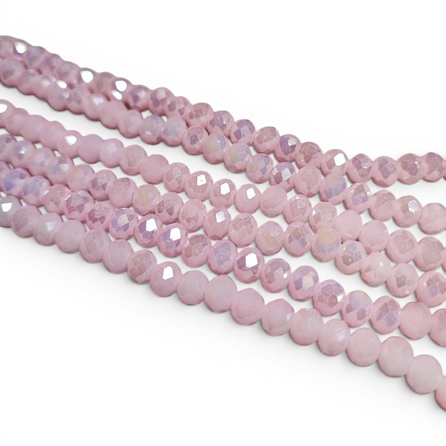 x1 Fil de perles facettées – 6 x 5 mm – 38 couleurs au choix