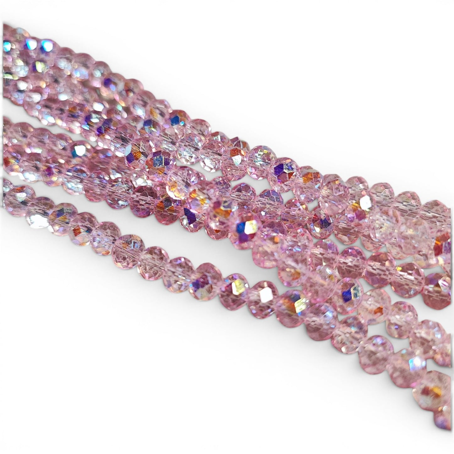 x1 Fil de perles facettées – 6 x 5 mm – 38 couleurs au choix