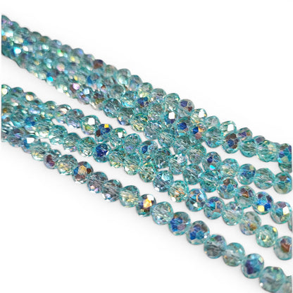 x1 Fil de perles facettées – 6 x 5 mm – 38 couleurs au choix