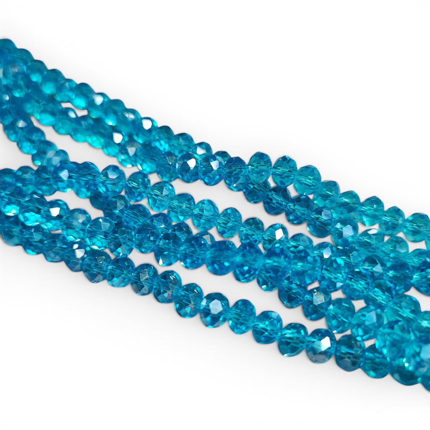 x1 Fil de perles facettées – 6 x 5 mm – 38 couleurs au choix