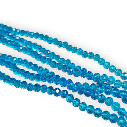 x1 Fil de perles facettées – 6 x 5 mm – 38 couleurs au choix