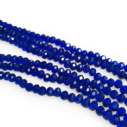 x1 Fil de perles facettées – 6 x 5 mm – 38 couleurs au choix