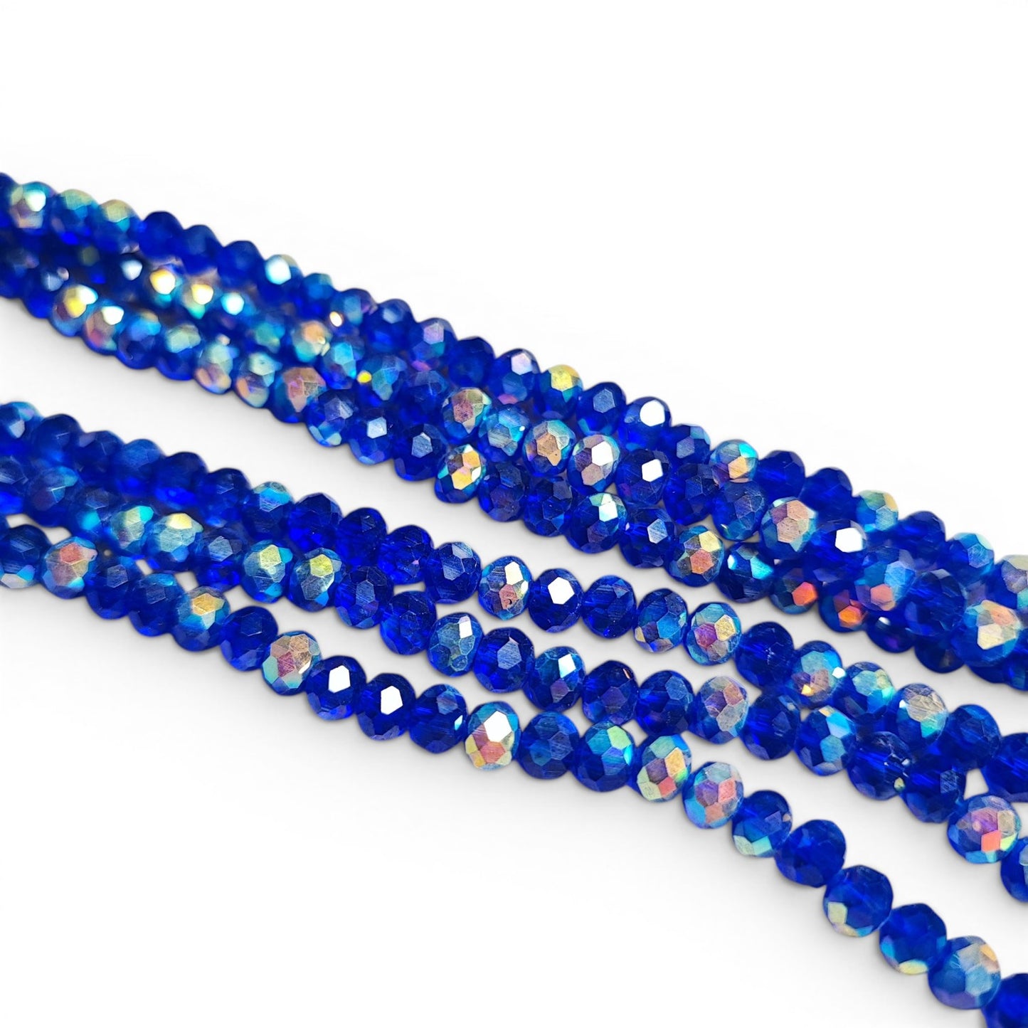 x1 Fil de perles facettées – 6 x 5 mm – 38 couleurs au choix