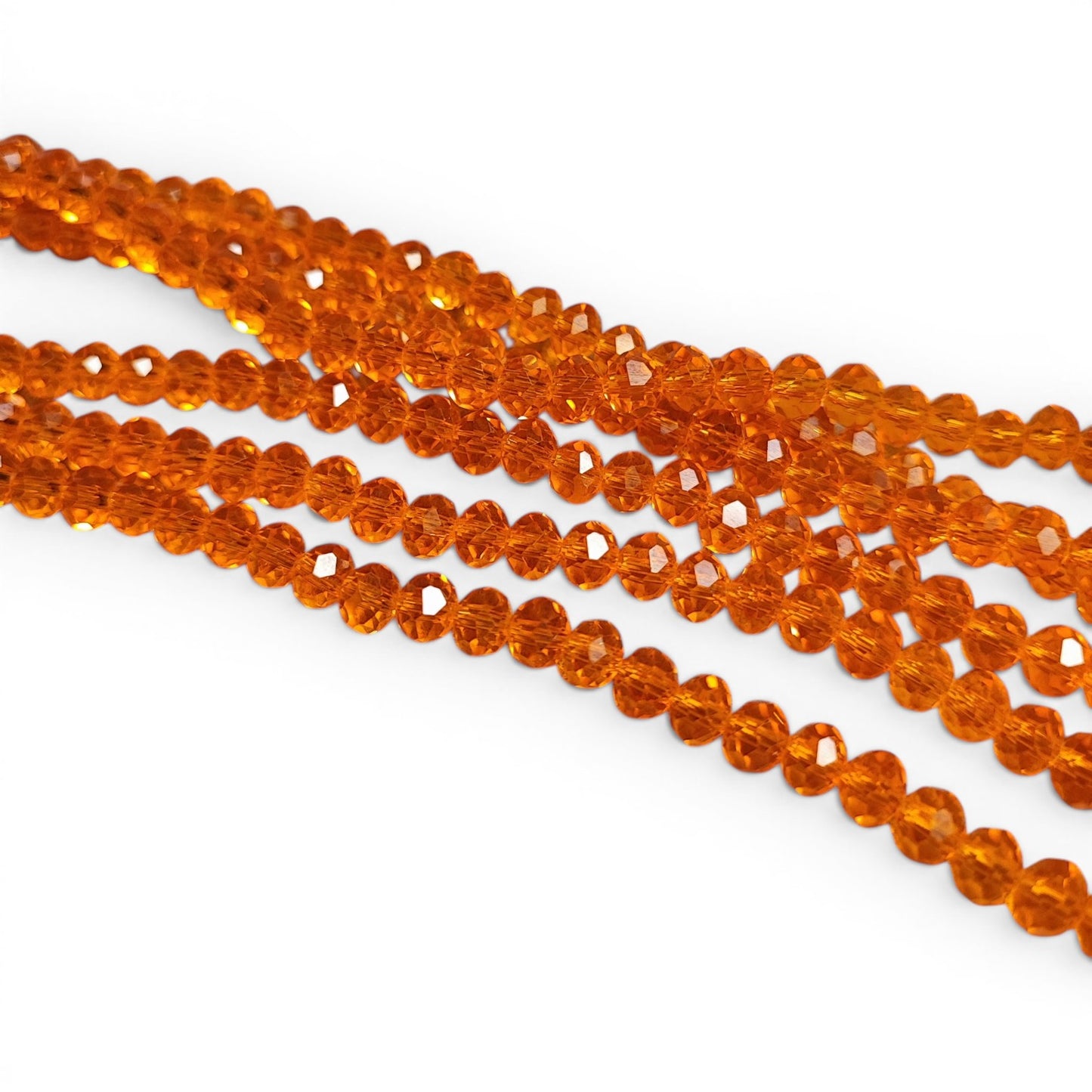 x1 Fil de perles facettées – 6 x 5 mm – 38 couleurs au choix