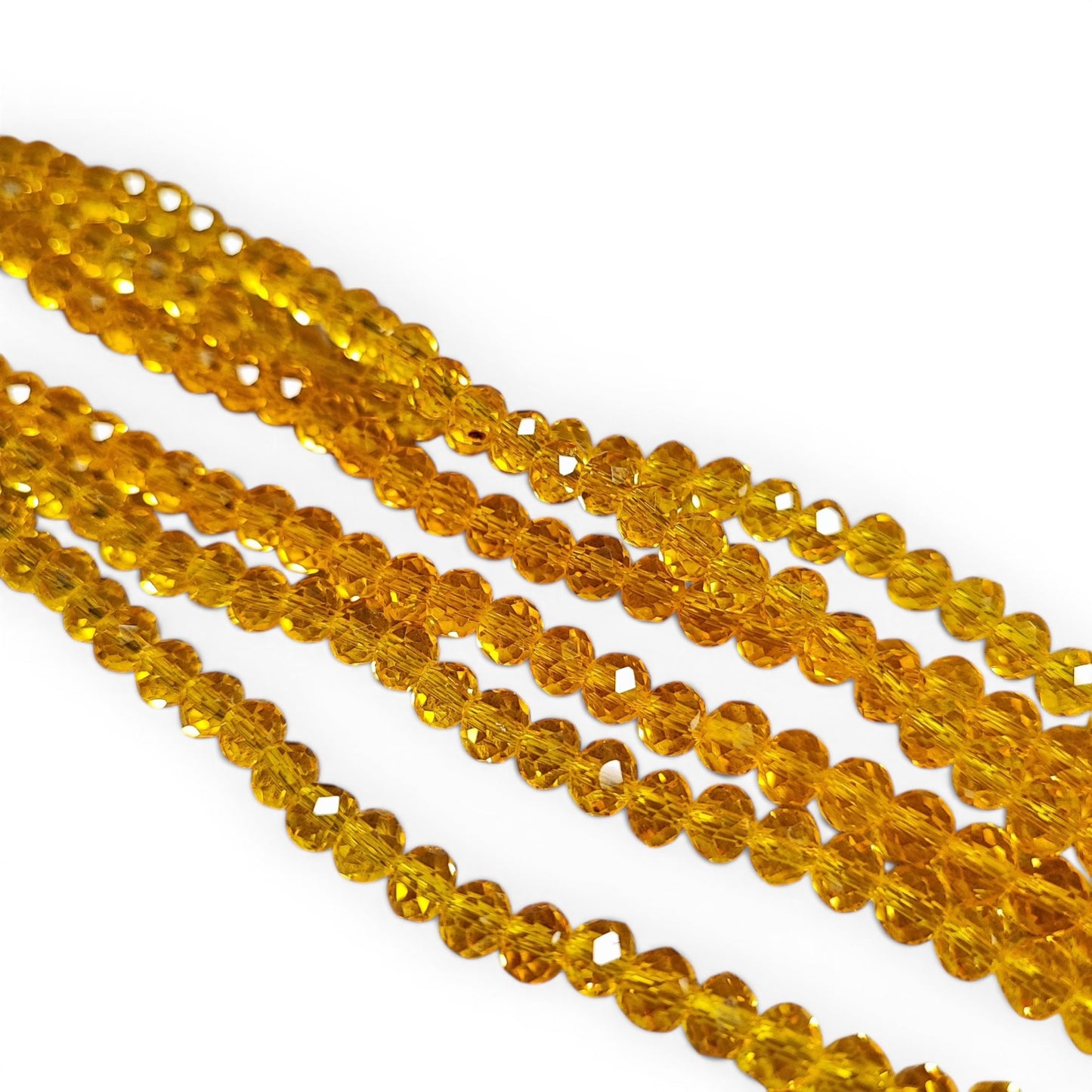 x1 Fil de perles facettées – 6 x 5 mm – 38 couleurs au choix