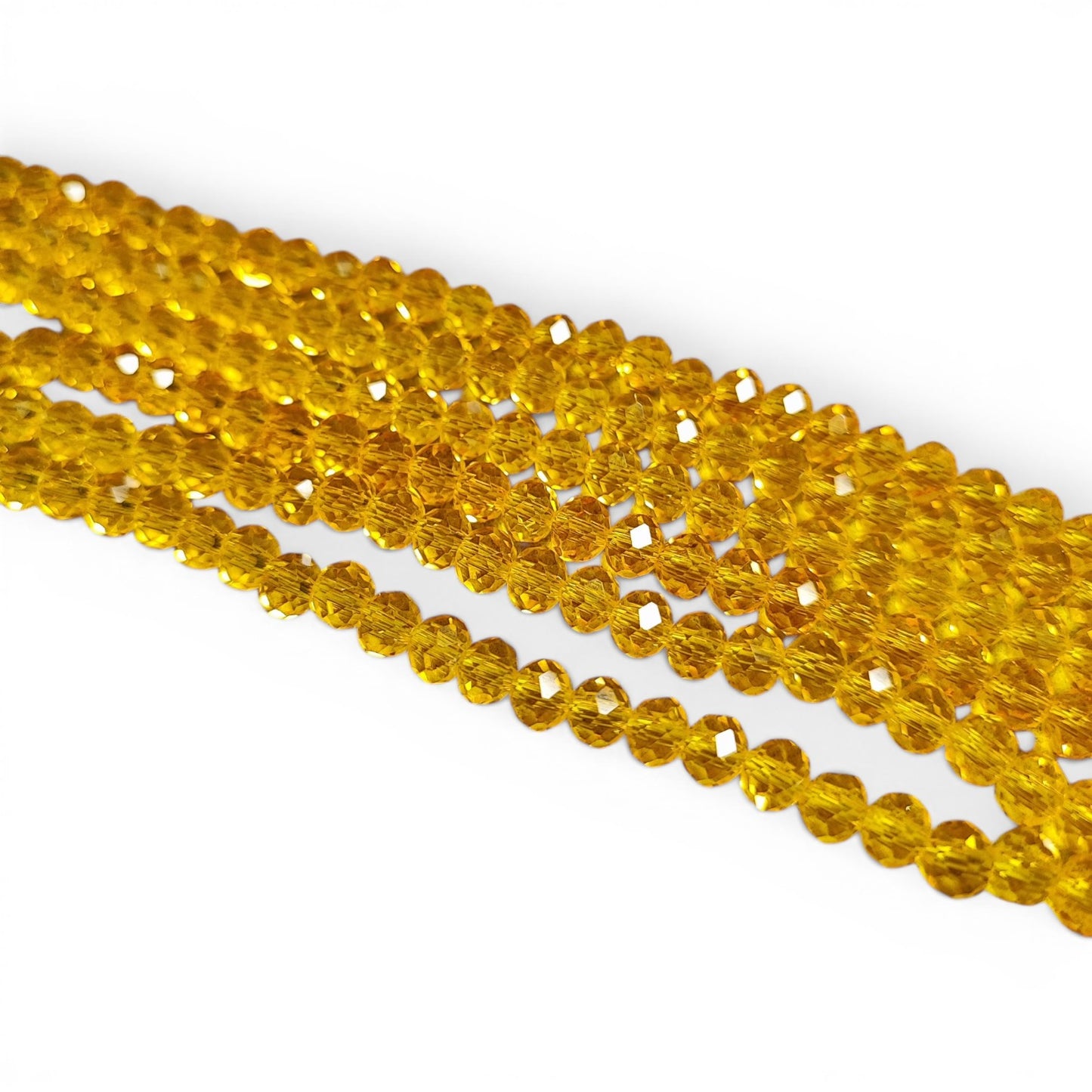 x1 Fil de perles facettées – 6 x 5 mm – 38 couleurs au choix