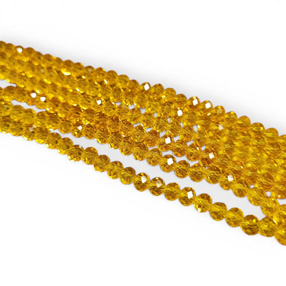 x1 Fil de perles facettées – 6 x 5 mm – 38 couleurs au choix