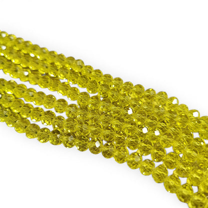 x1 Fil de perles facettées – 6 x 5 mm – 38 couleurs au choix