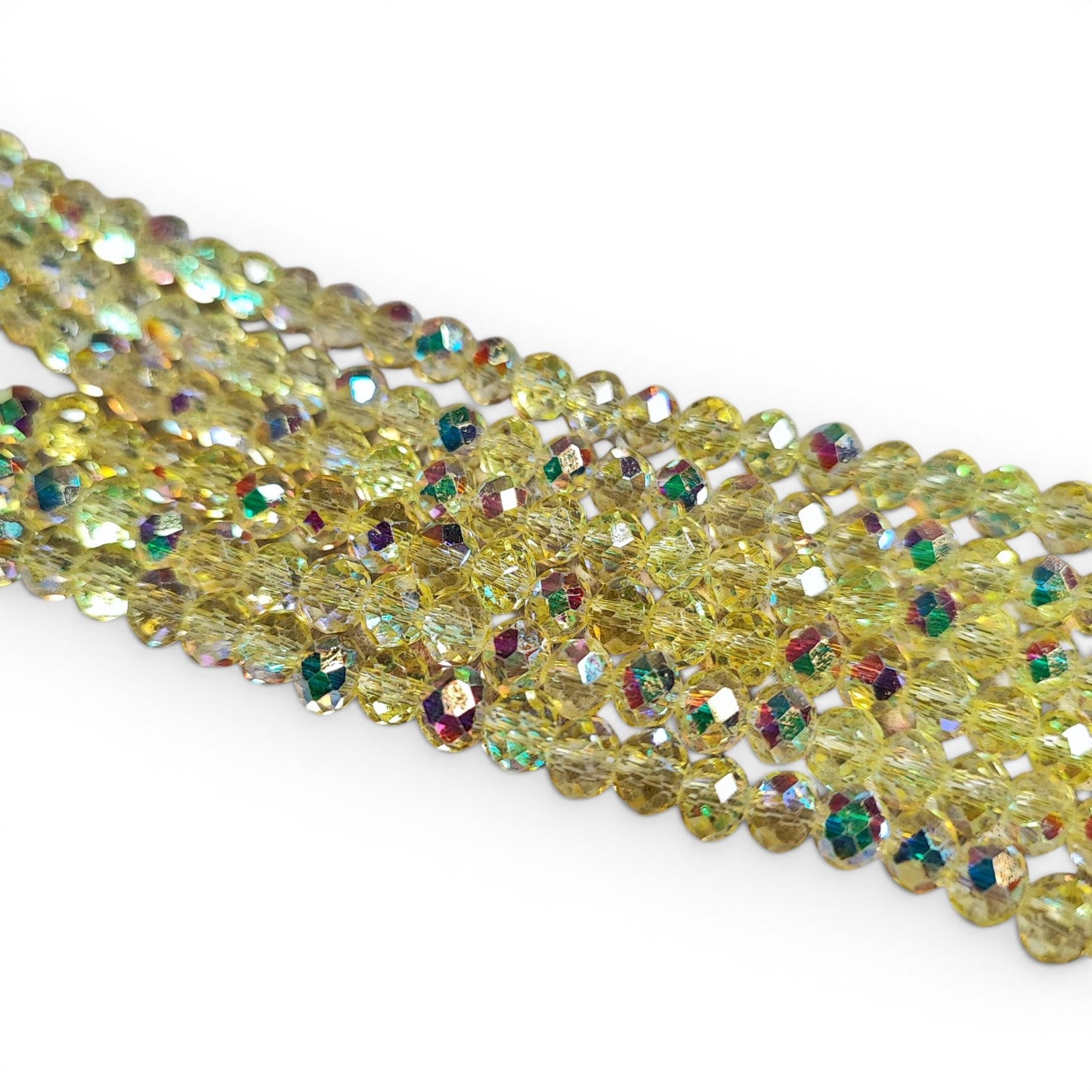 x1 Fil de perles facettées – 6 x 5 mm – 38 couleurs au choix