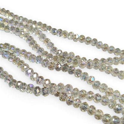 x1 Fil de perles facettées – 6 x 5 mm – 38 couleurs au choix