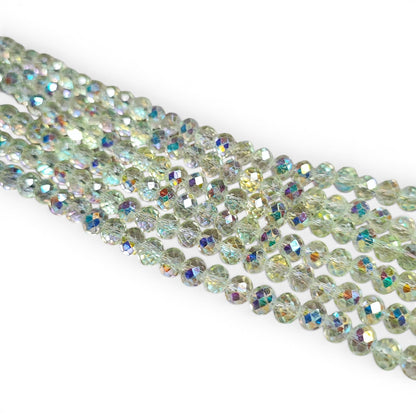 x1 Fil de perles facettées – 6 x 5 mm – 38 couleurs au choix