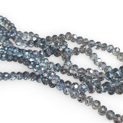 x1 Fil de perles facettées – 6 x 5 mm – 38 couleurs au choix