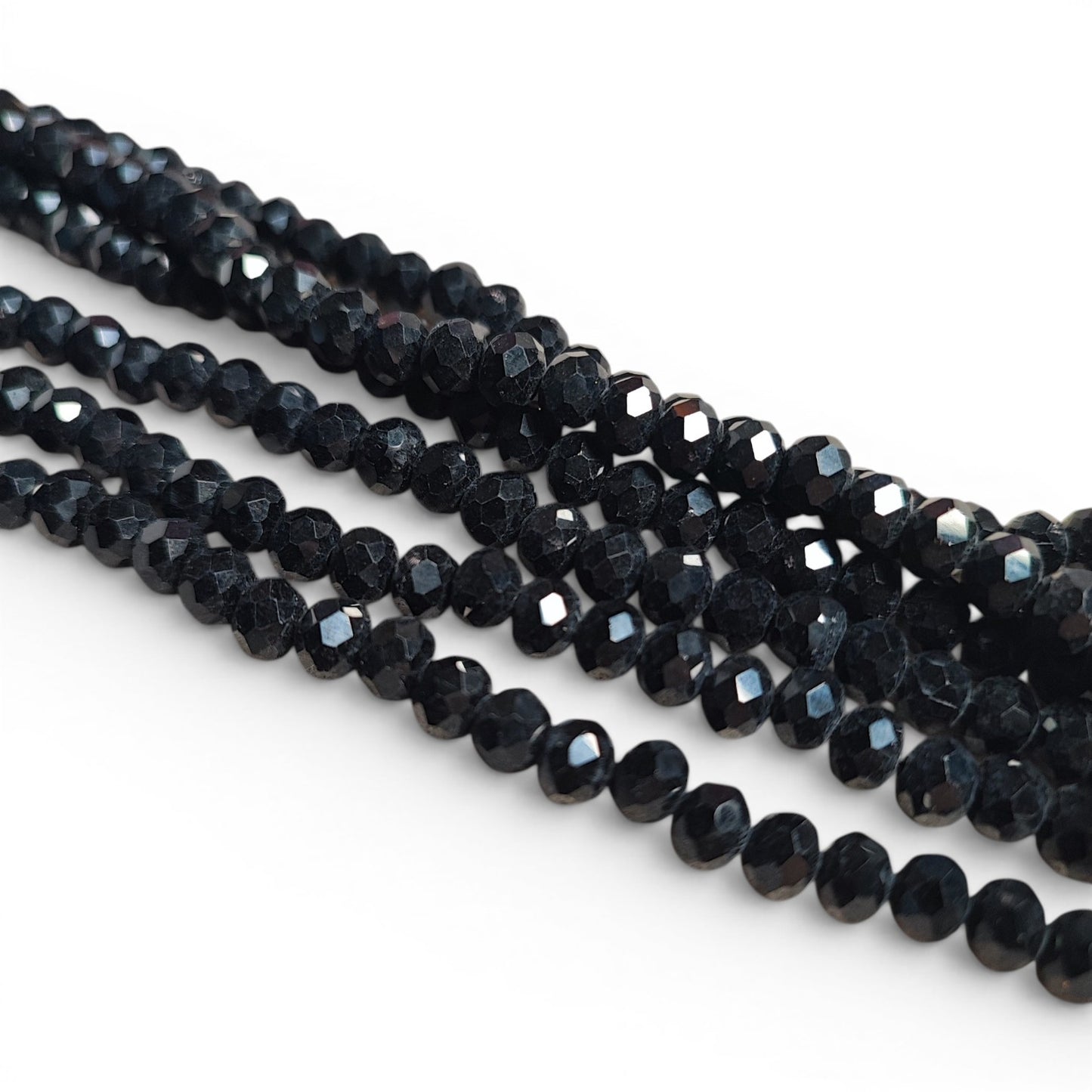 x1 Fil de perles facettées – 6 x 5 mm – 38 couleurs au choix