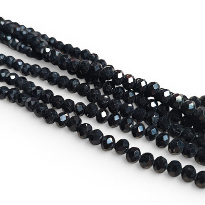 x1 Fil de perles facettées – 6 x 5 mm – 38 couleurs au choix