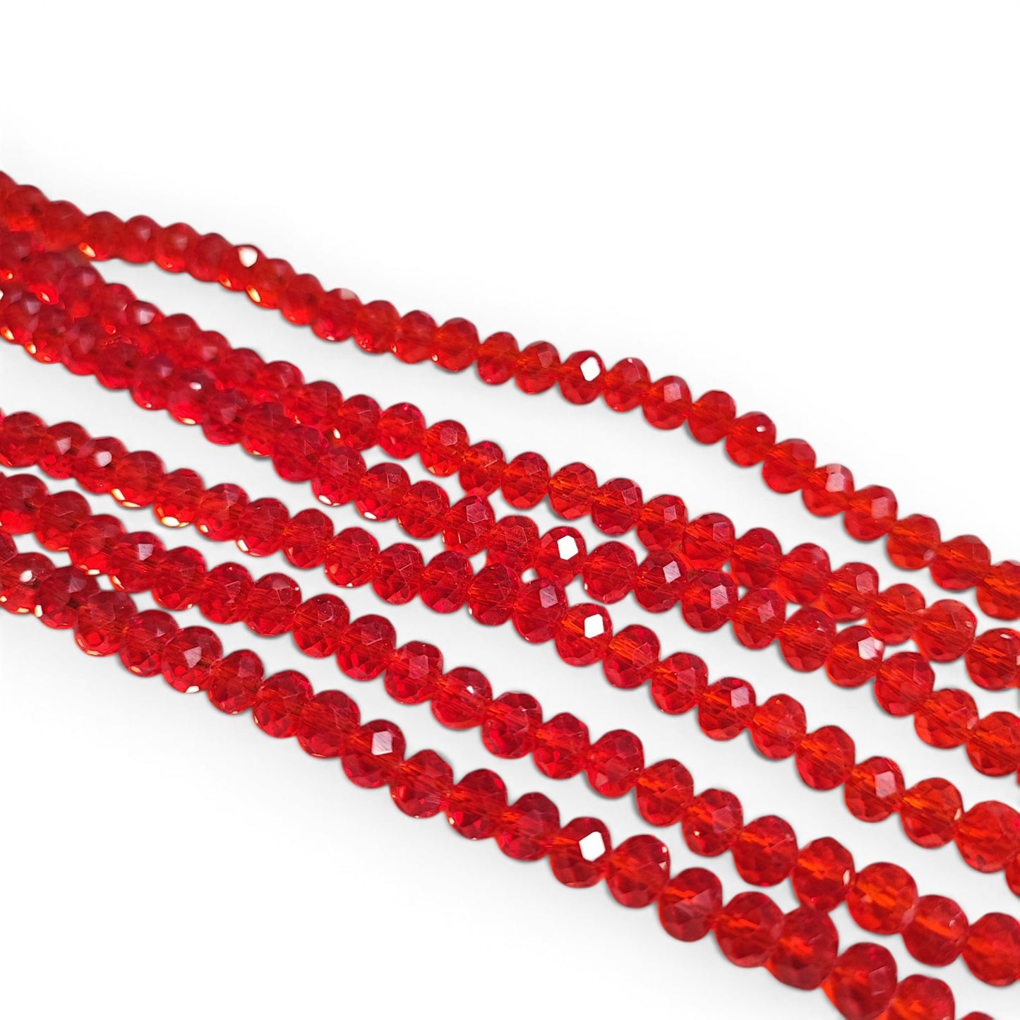 x1 Fil de perles facettées – 6 x 5 mm – 38 couleurs au choix
