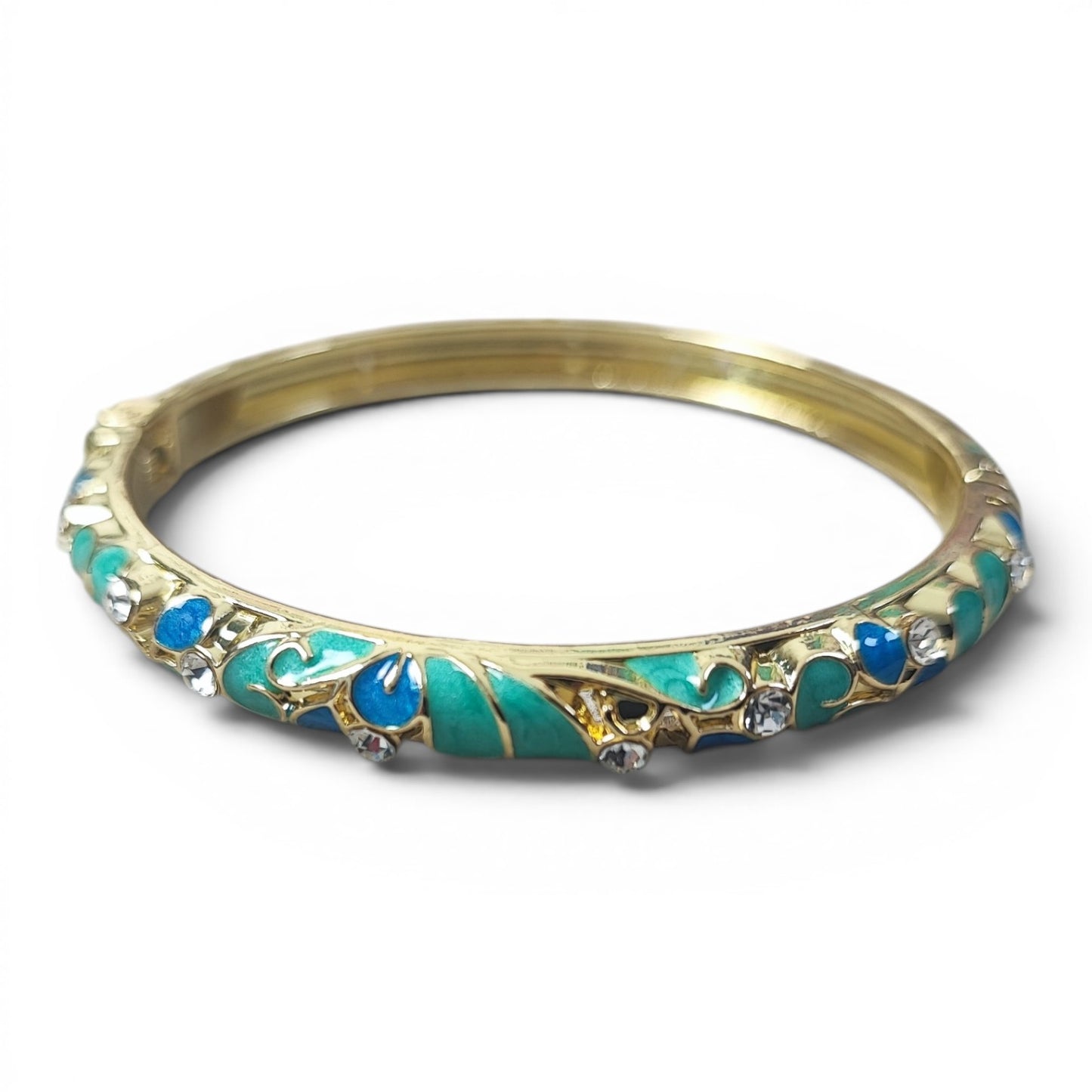 Bracelets joncs thaïlandais – Métal doré émaillé – 6 couleurs