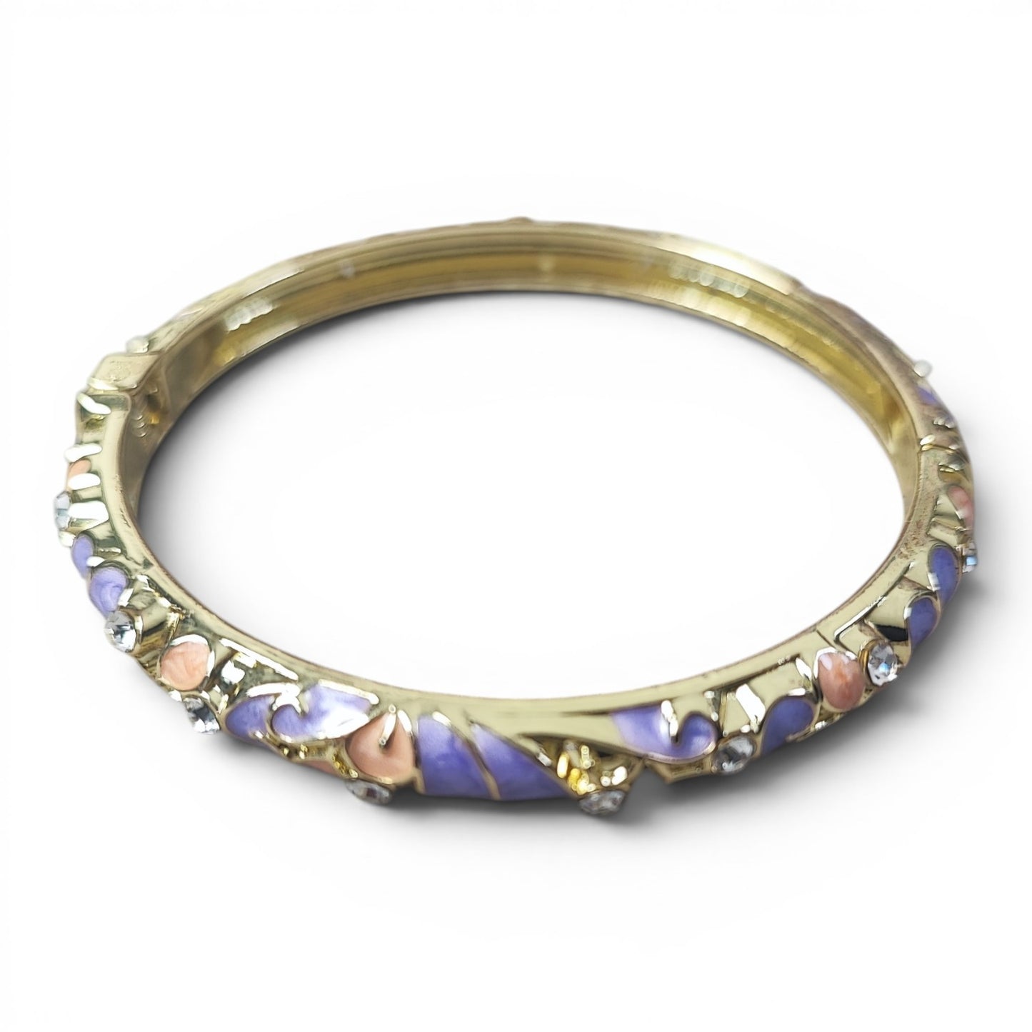 Bracelets joncs thaïlandais – Métal doré émaillé – 6 couleurs