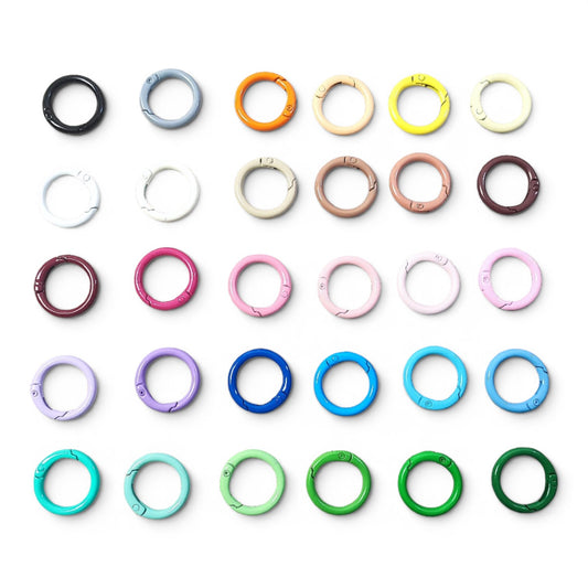 Anneau Fermoir de Porte-Clés à Ressort – Ø23 mm – 30 Couleurs